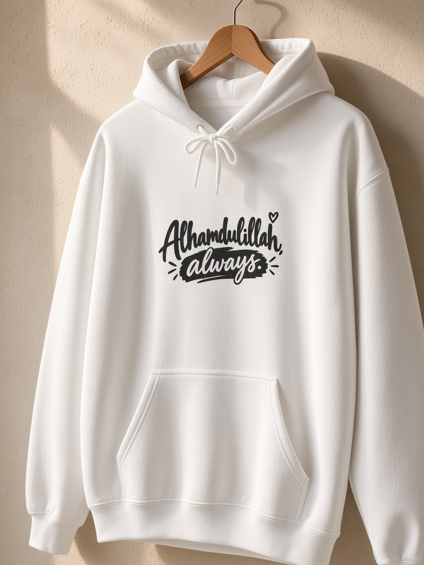 Alhamdulillah Always hoodie from Written by UMRASTORE