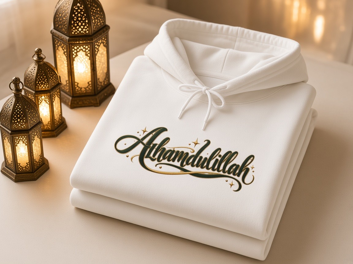 Indeed I am near, SABR, and Alhamdulillah hoodies from Written